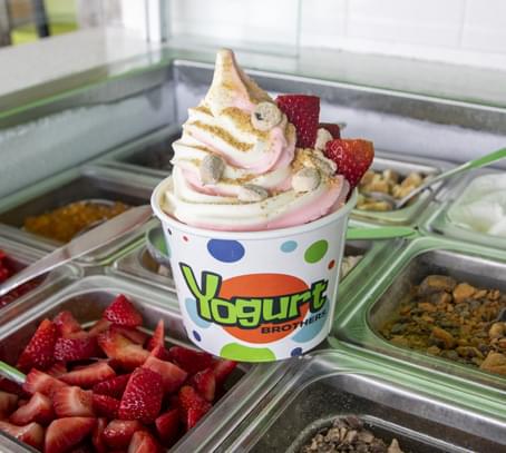 yogurt cup with toppings