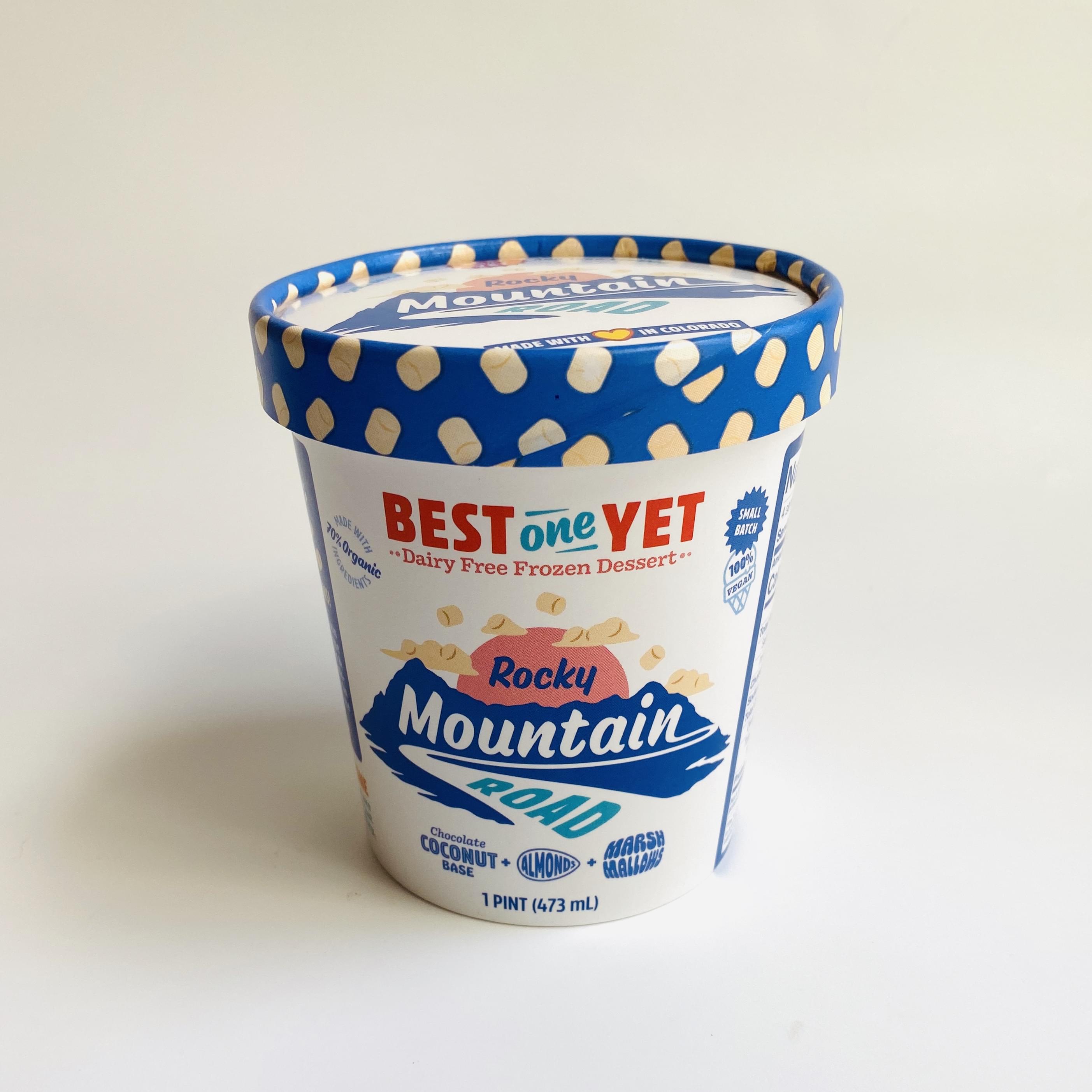 Best One Yet vegan ice cream pint - rocky mountain road